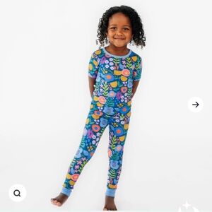 Little Sleepies Folk Floral Short Sleeve Pajama Set